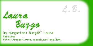 laura buzgo business card